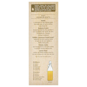 Eminence cleanser on bathroom vanity hints at versatile daily use.