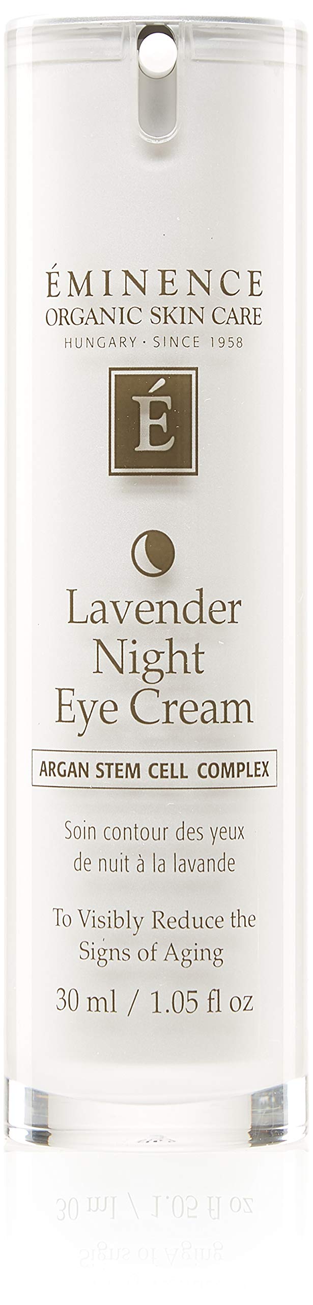 Eminence Lavender Eye Cream jar showing rich hydration for overnight care