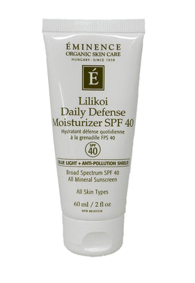 Eminence Lilikoi SPF 40 bottle front view for daily sun protection