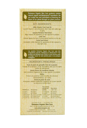 Eminence Lilikoi SPF 40 ingredients featuring zinc oxide and aloe