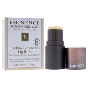Twist-up applicator of Eminence lip balm ready for quick daily lip care.