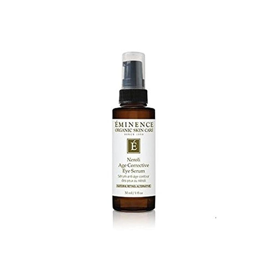 Eminence Neroli Age Corrective Eye Serum bottle emphasizes gentle, brightening eye care