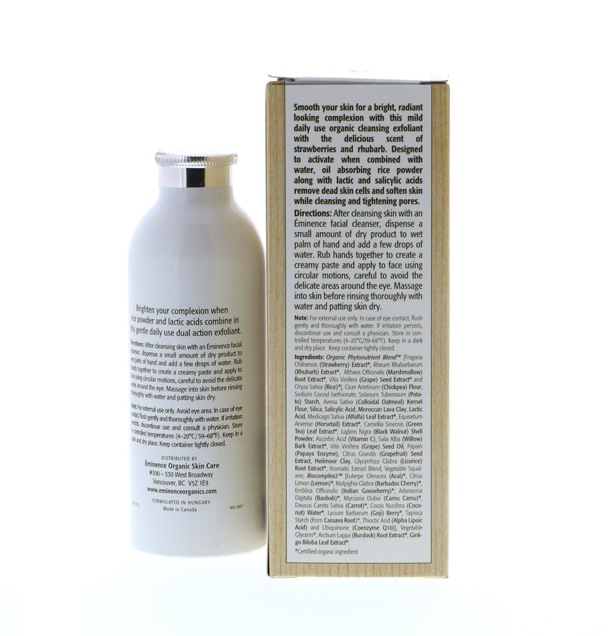 Eminence Berry extracts close-up highlights antioxidants and skin-brightening potential.