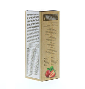 Eminence Rhubarb component close-up emphasizes natural actives for exfoliation.