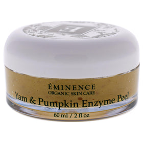 Eminence Yam and Pumpkin Enzyme Peel jar back label highlighting natural ingredients