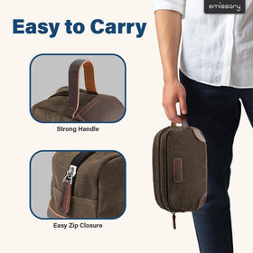 emissary toiletry bag main compartment ready for larger items