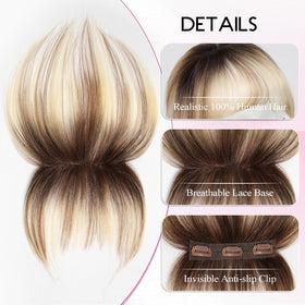 EMMOR non-slip clip design keeps bangs secure all day.