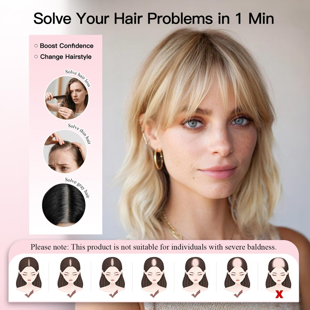 EMMOR natural shine blends with straight or curled styles.