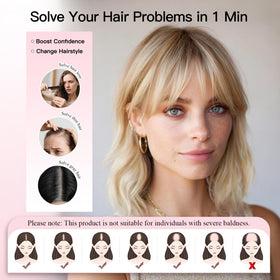 EMMOR natural shine blends with straight or curled styles.