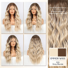 EMMOR easy-care wig with tangle-free fibers for smooth brushing.