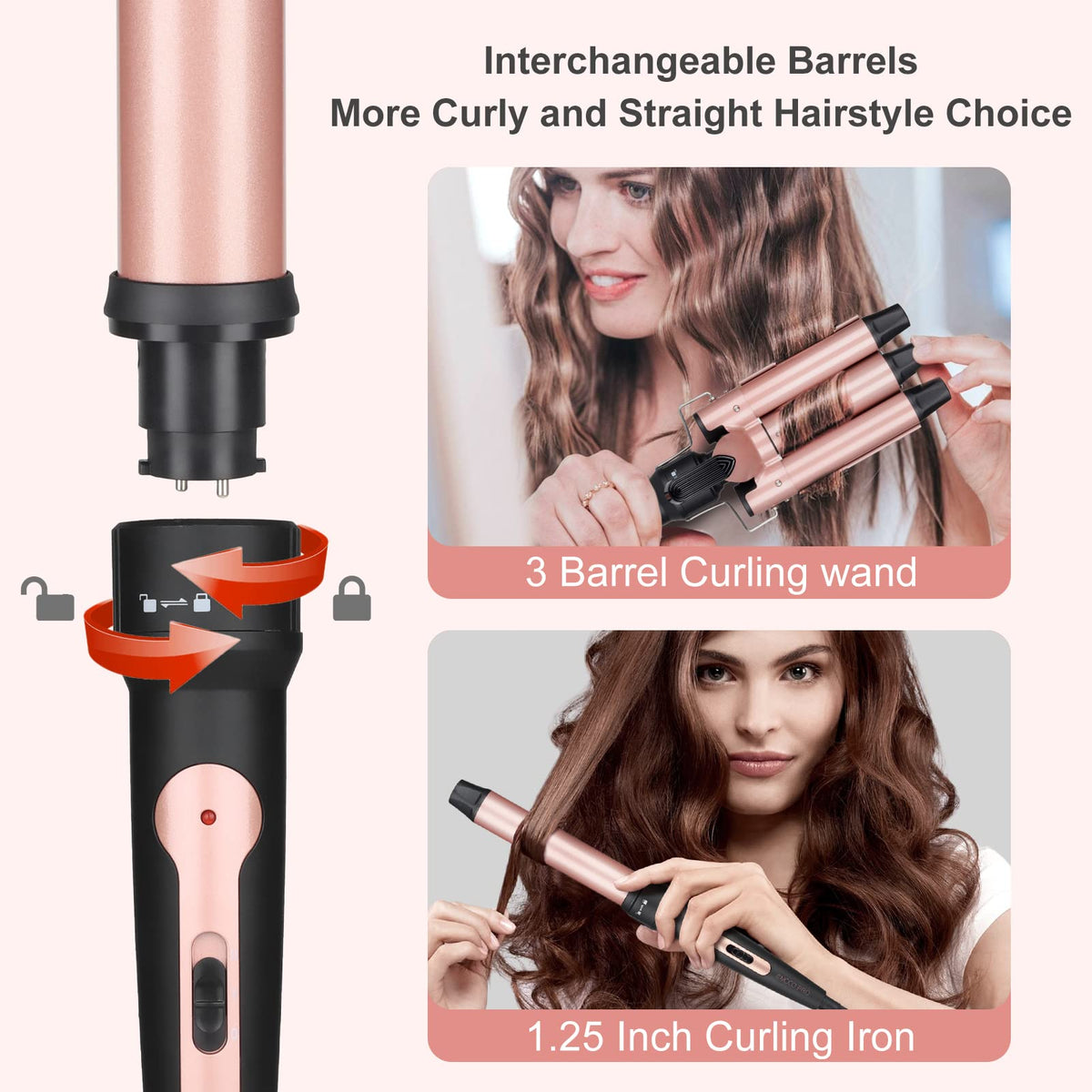 EMOCCI PRO long 3/4 inch barrel for smooth waves and volume