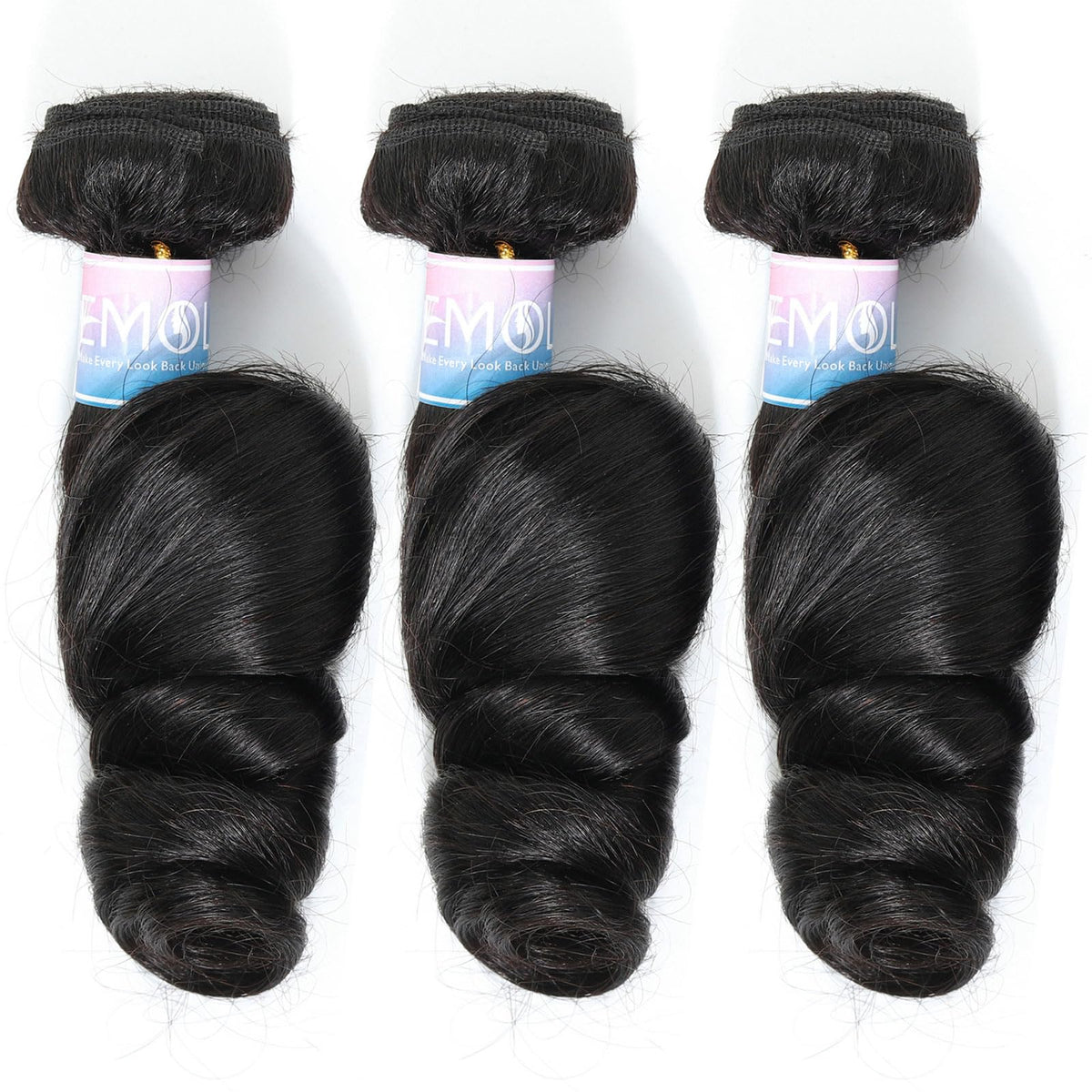 EMOL Virgin Brazilian hair bundles ready for versatile styling