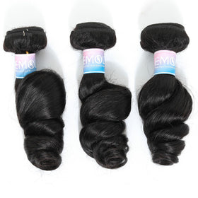 EMOL Loose Wave Bundles with soft, shiny ends for smooth styling