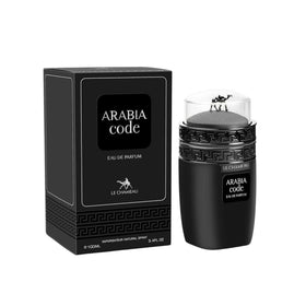 Emper Arabia Code for Men bottle front view with bold scent profile for daily wear.