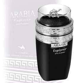 Emper Arabia Explorer dark bottle conveying sophisticated evening wear