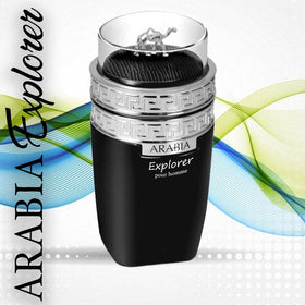 Emper Arabia Explorer packaging scene implies gift-ready luxury