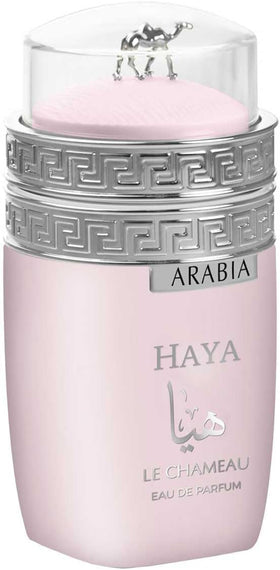 Emper Arabia Haya bottle close-up showing elegant design and premium composition.