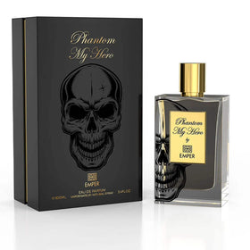 Emper Phatom My Hero bottle closeup reveals premium finish.
