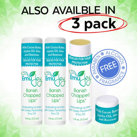 Compact 0.25 oz Emu Joy balm fits in any pocket or purse for on-the-go care.