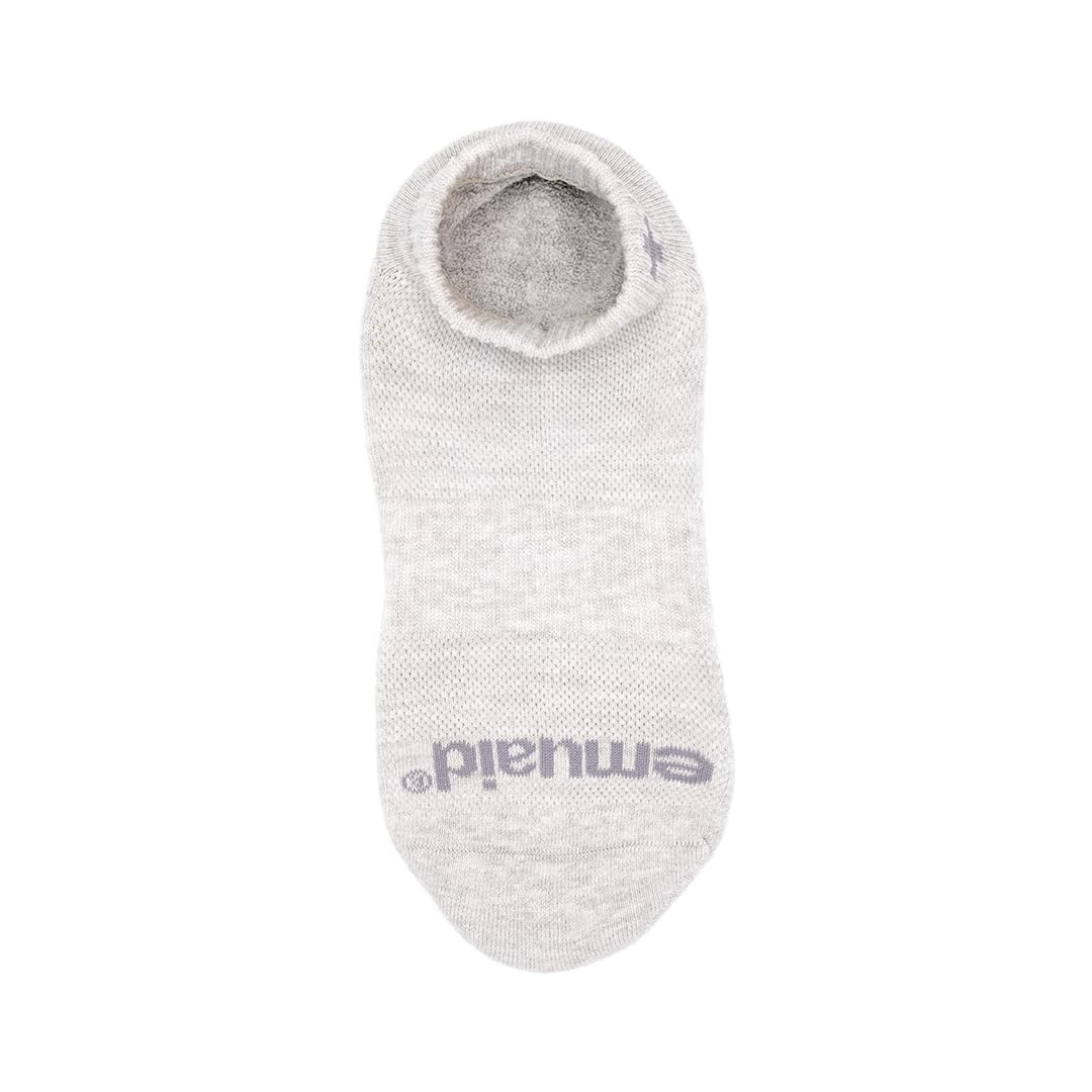 EMUAID Ionic Silver Socks worn on the foot demonstrate all-day comfort.
