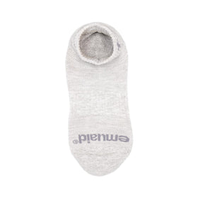 EMUAID Ionic Silver Socks worn on the foot demonstrate all-day comfort.