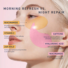 Enaskin Naturals hydrogel eye patch adheres gently to skin for smooth wear