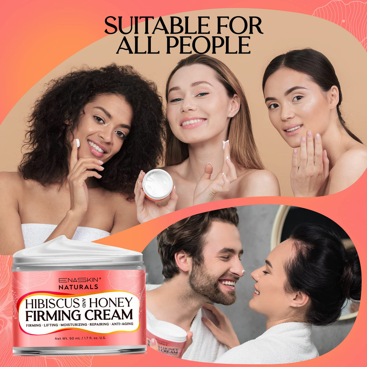 Enaskin Naturals neck-face-chest area demonstrating comprehensive care
