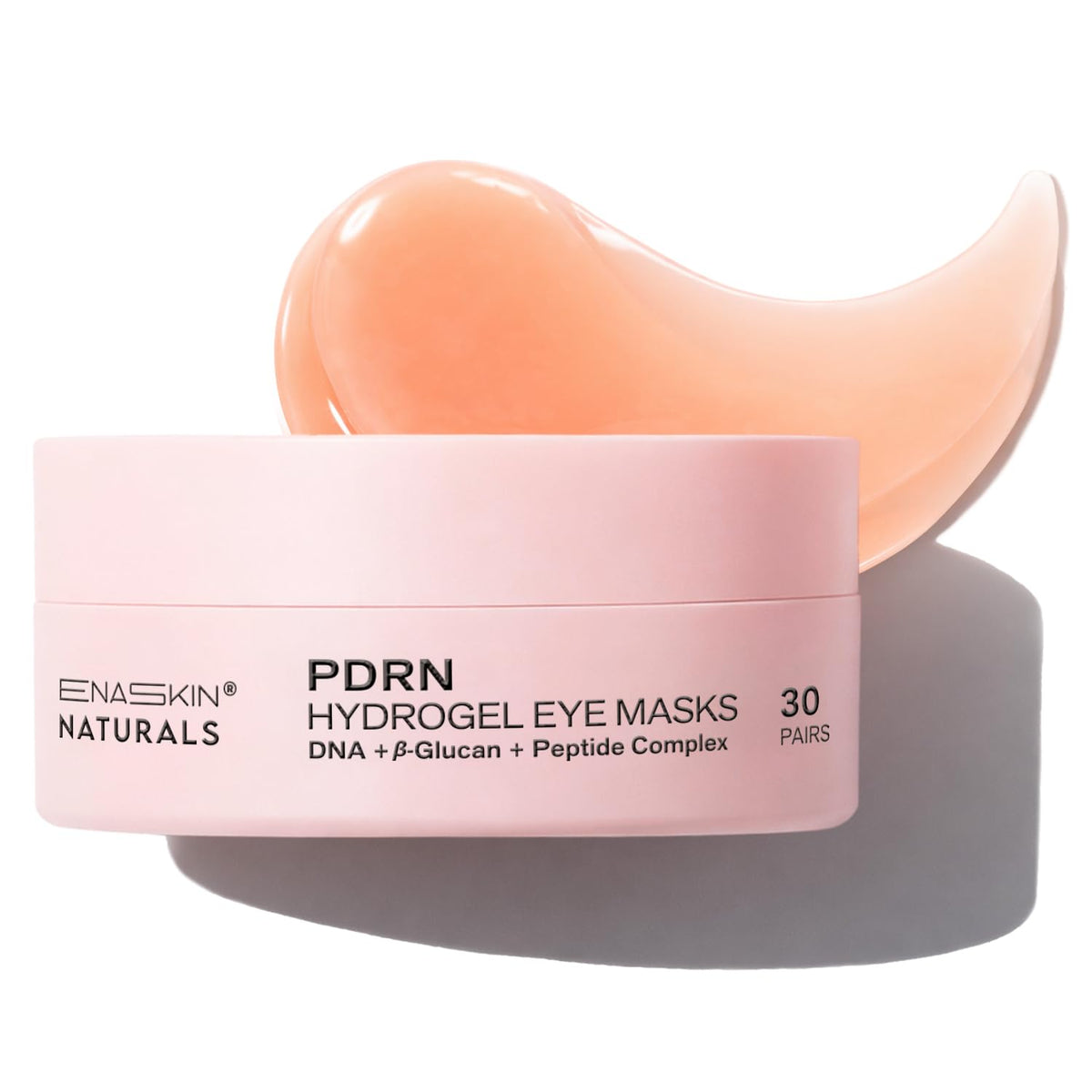 Enaskin Naturals PDRN under eye patches packaging communicates premium care for tired-looking eyes.