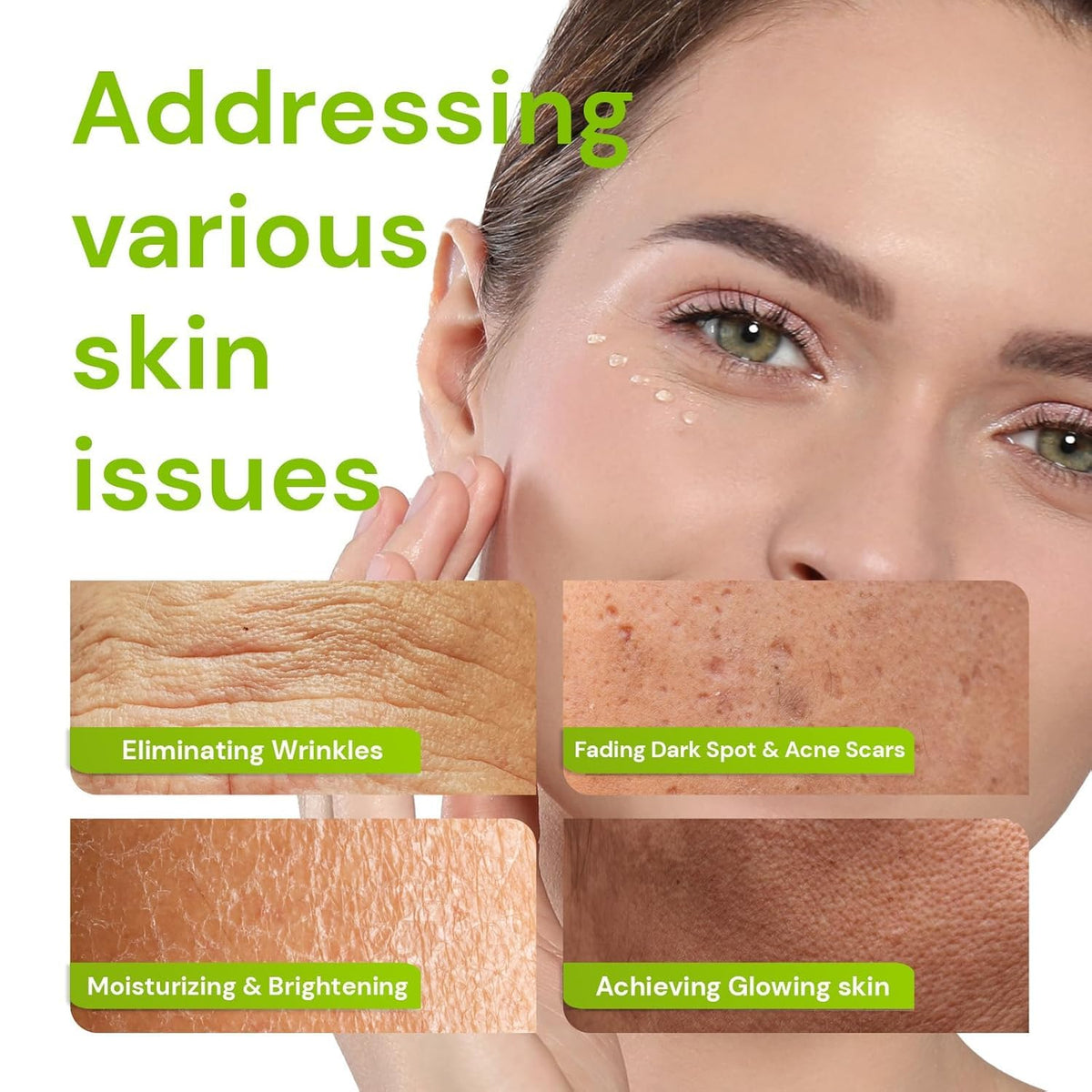 Enaskin Naturals Retinol Serum ingredients highlight peptides and hyaluronic acid for hydration.
