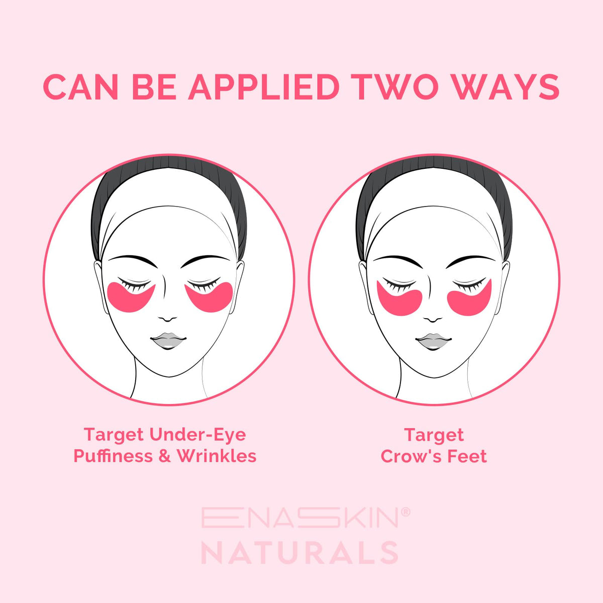 Enaskin Naturals Rosy Caffeine patches for night-time nourishment and repair