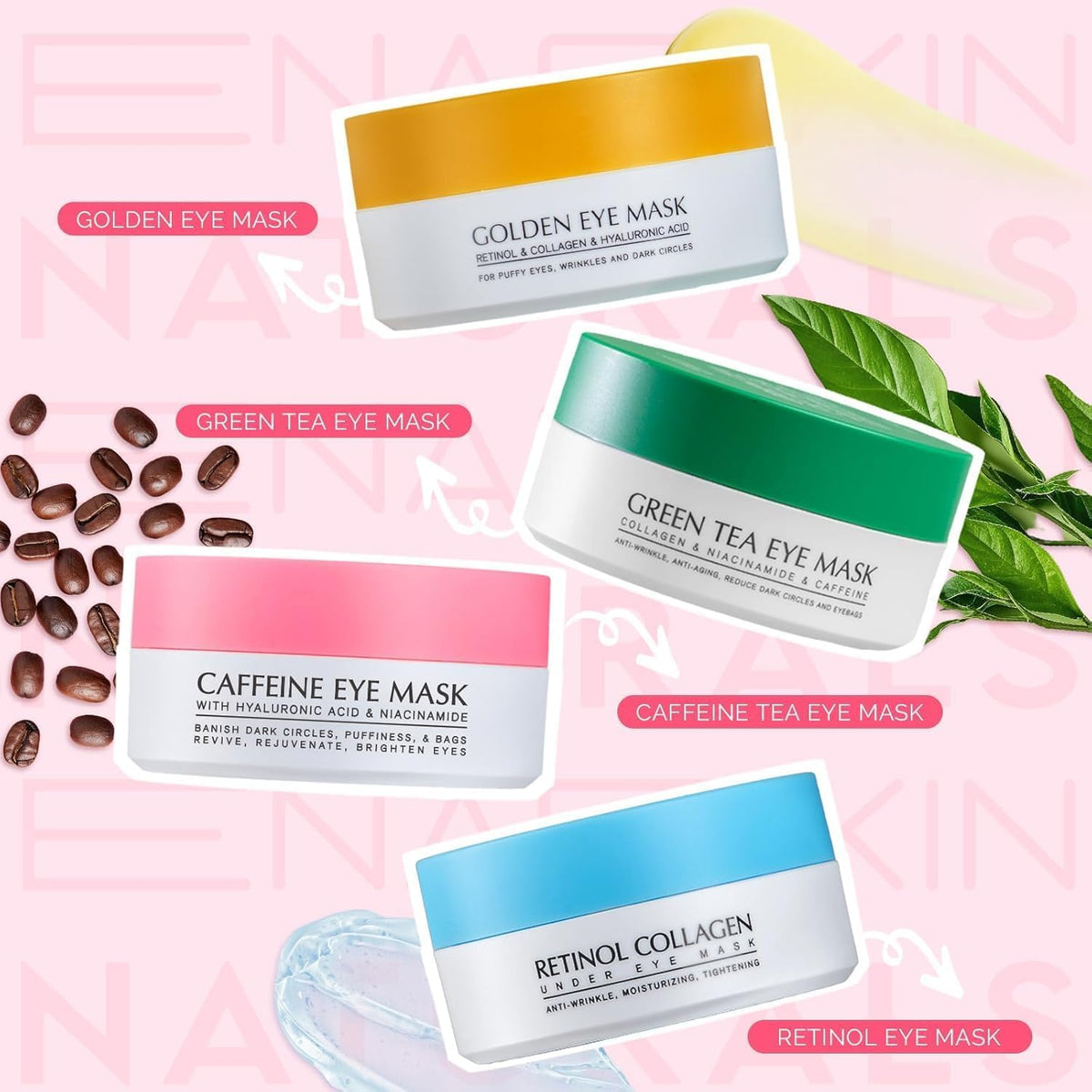 Enaskin Naturals two-pack packaging shown with product information