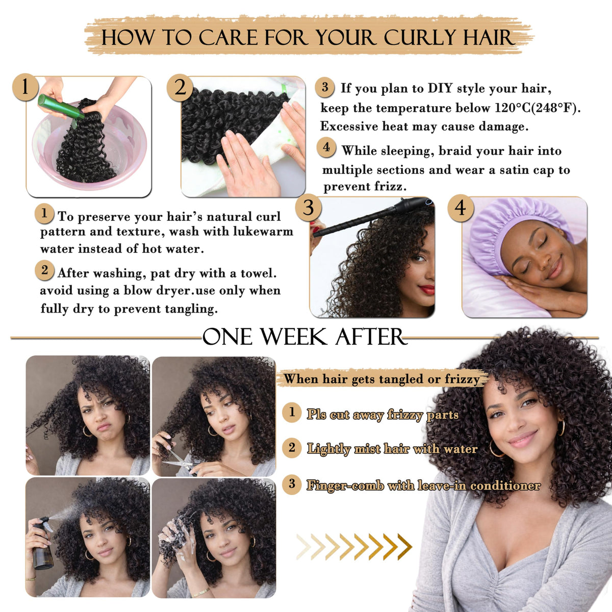 ENBEAUTIFUL easy-install pre-looped strands facilitate DIY crochet hairstyles.