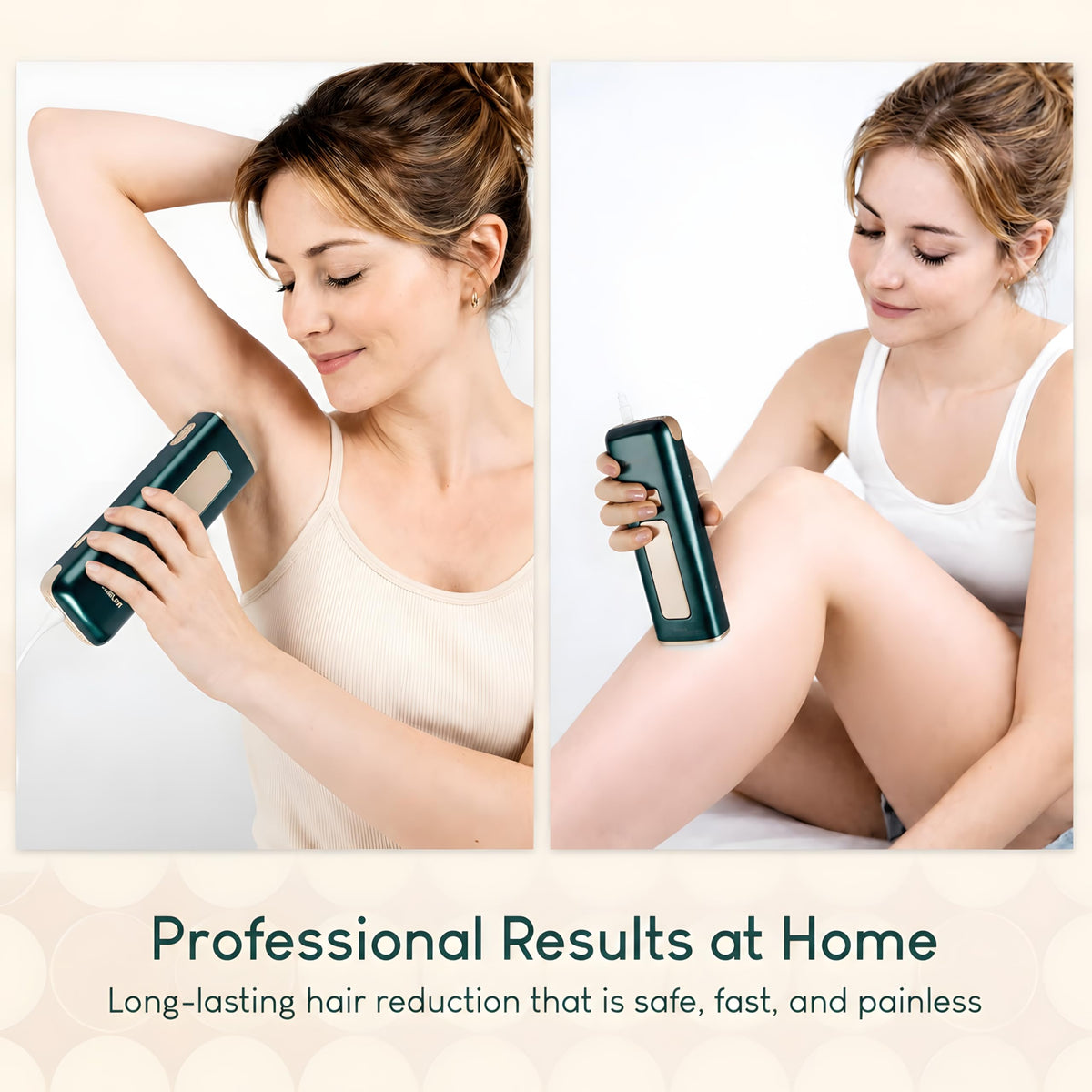 ENCHELYR IPL arms and legs removal for larger treatment areas.