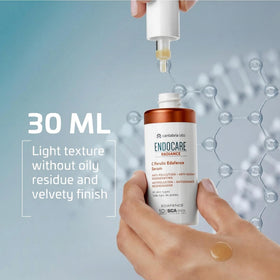 Endocare C Ferulic Edafence Serum used in daily routine for potential brightness and even tone.