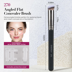 ENERGY concealer brush under-eye 270 in use for flawless coverage.