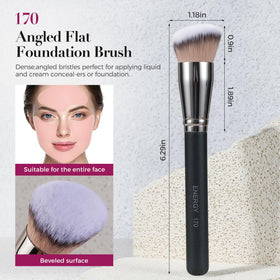 ENERGY kabuki foundation brush 170 in use for seamless blending.