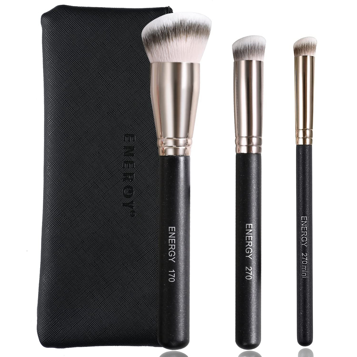 ENERGY kabuki foundation brush 170 angled for smooth, even coverage.