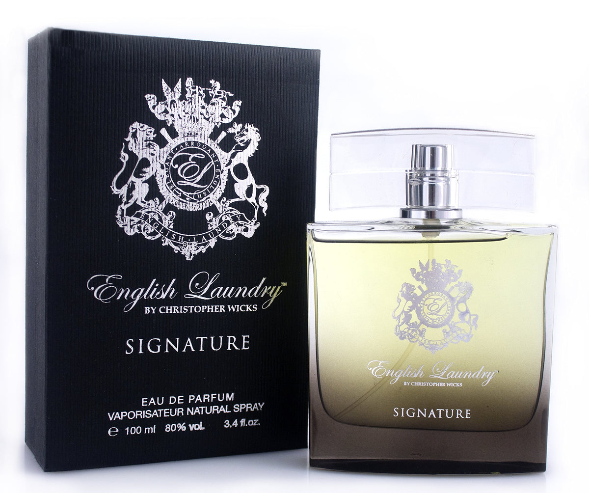 English Laundry Signature spray captures even distribution for a lasting scent