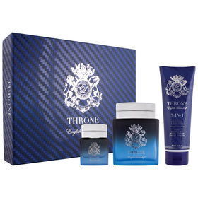 English Laundry Throne 3-Piece Gift Set box exterior, ideal gift presentation for special occasions.
