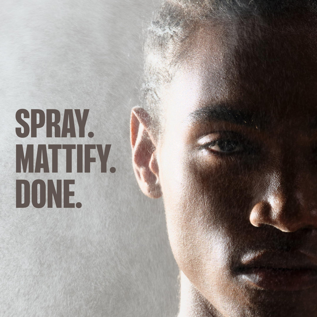 Enhanse Mattifying Milk spray on the T-zone for balanced shine