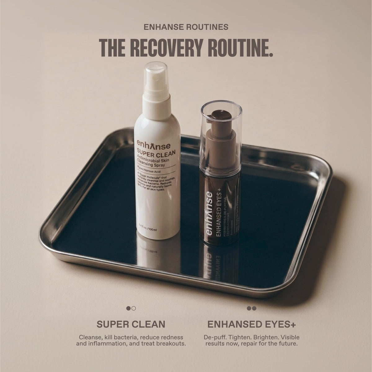 ENHANSE Super Clean versatile mist fits into any daily routine.