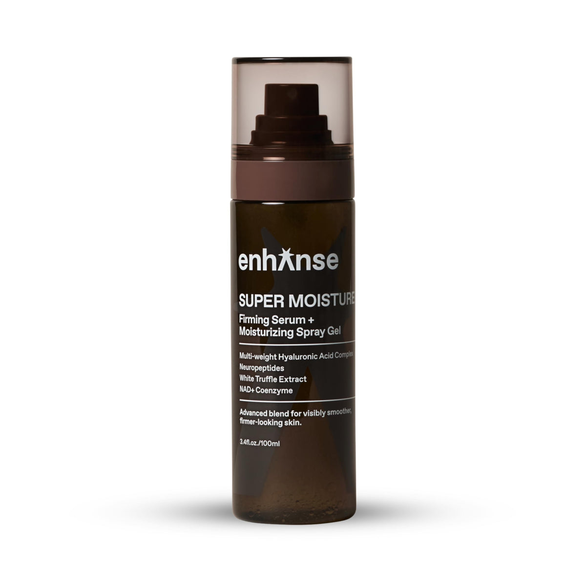 ENHANSE Super Moisture bottle pump for quick daily hydration on the go.