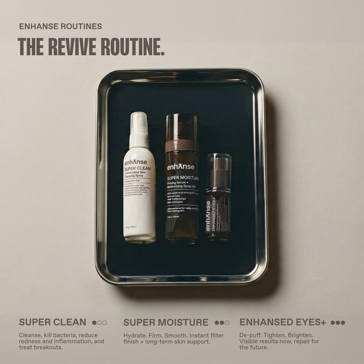 ENHANSE Super Moisture quick-apply-daily-use supports a simple routine.