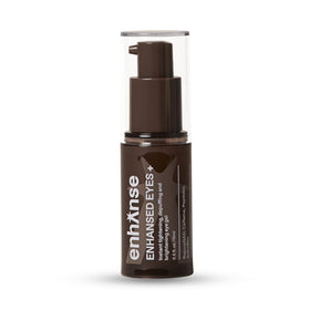 Enhanse Under Eye Gel bottle front view, compact travel-friendly packaging for easy skincare on the go.