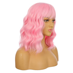 eNilecor pink wig provides natural-looking shine during wear.