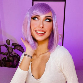 eNilecor lavender wig ideal for cosplay and party looks