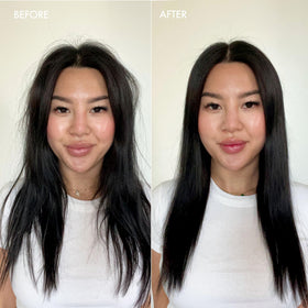 Enjoy Balance Shampoo glow reflects light, signaling smoothness and healthy-looking strands.