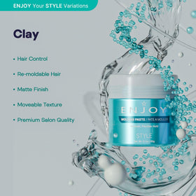 Enjoy Molding Clay hands emulsifying paste for easy, even distribution.