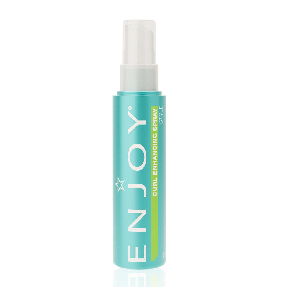Enjoy Curl Enhancing Spray bottle top view for lasting lift and natural definition.