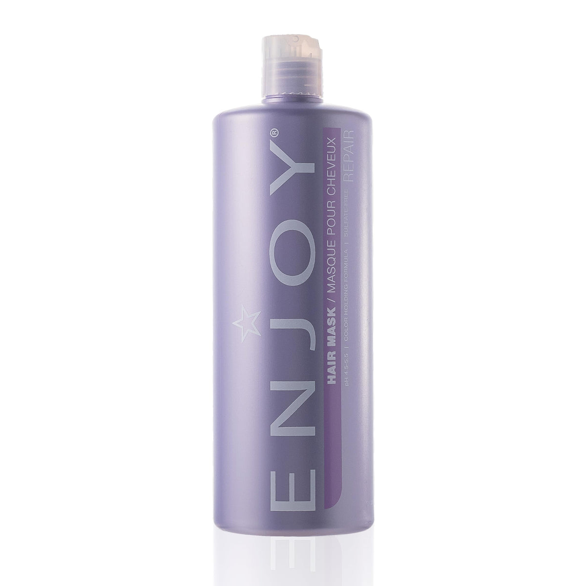 Enjoy Hair Mask bottle pour highlights hydration for frizz control